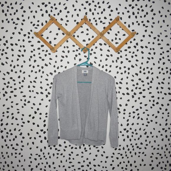 Old Navy Other - Old Navy Silver Metallic Open Front Girls Cardigan